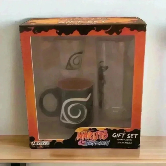 Naruto Shippuden ABYstyle Gift Set โ Glass, Shot Glass & Espresso Mug NEW - Picture 2 of 4